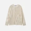 Aelfric Eden Open Knit Crew Neck Sweater