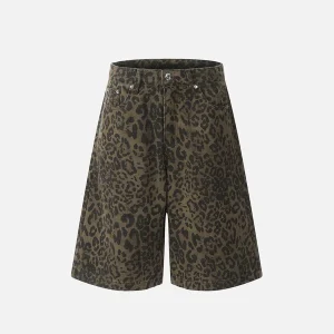 Aelfric Eden Leopard Print Jorts