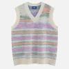 Aelfric Eden Rainbow Striped Oversized Sweater Vest