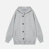 Aelfric Eden Basic Button Zip Up Hoodie