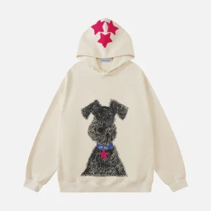 Aelfric Eden Graffiti Dog Graphic 3D Printing Hoodie