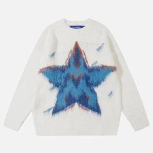 Aelfric Eden Star Jacquard Wool Blend Sweater