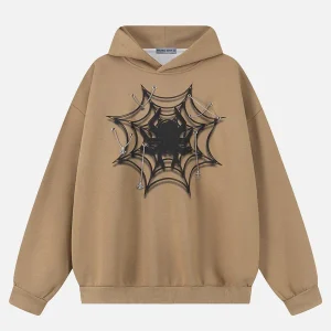 Aelfric Eden Spider Web Print Hoodie