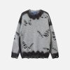 Aelfric Eden Butterfly Distressed Washed Sweater