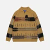 Aelfric Eden Distressed Wool Polo Sweater