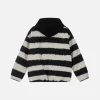 Aelfric Eden Black White Stripe Hoodie