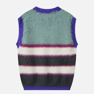 Aelfric Eden Vintage Striped Sweater Vest