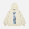 Aelfric Eden Knit Plaid Tie Hoodie