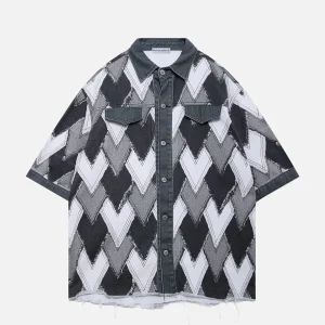 Aelfric Eden Patchwork Short Sleeve Shirt