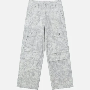 Aelfric Eden Marble Texture Cargo Pants