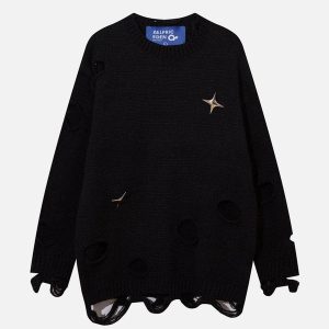 Aelfric Eden Distressed Star Sweater