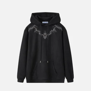 Aelfric Eden Thorny Printed Suede Hoodie