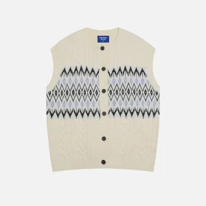 Aelfric Eden Twist Fair Isle Sweater Vest