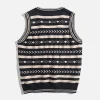 Aelfric Eden Vintage Clashing Print Sweater Vest