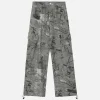 Aelfric Eden Grey Camouflage Cargo Pants