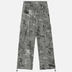 Aelfric Eden Grey Camouflage Cargo Pants