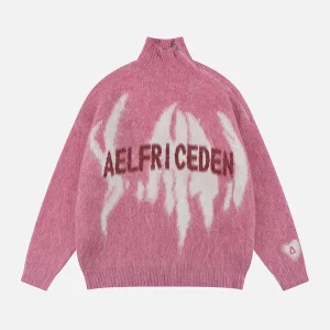 Aelfric Eden Shoulder Zip Up Turtleneck Sweater