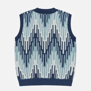 Aelfric Eden Color Blocking Stripe Sweater Vest