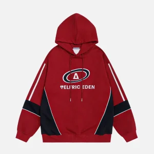 Aelfric Eden Color Blocking 3D Print Hoodie