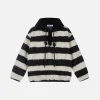 Aelfric Eden Black White Stripe Hoodie