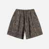 Aelfric Eden Drawstring Leopard Print Shorts