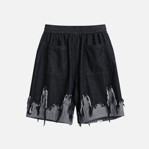 Aelfric Eden Patchwork Tassel Fringe Jorts