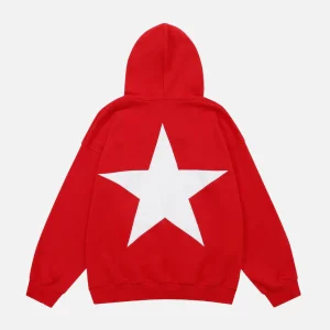 Aelfric Eden Star 3D Print Color Contrast Hoodie