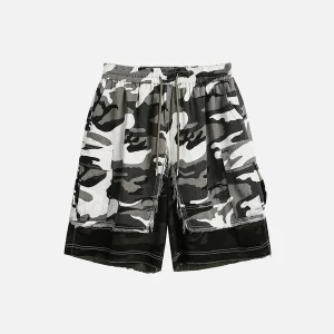 Aelfric Eden Camouflage Patchwork Shorts