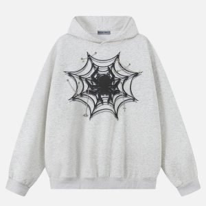 Aelfric Eden Spider Web Print Hoodie