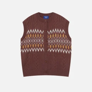 Aelfric Eden Twist Fair Isle Sweater Vest