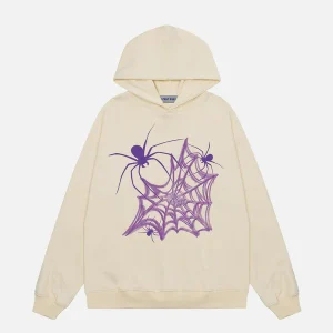 Aelfric Eden Heart Spider Web Print Hoodie