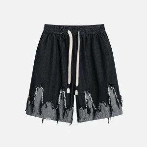 Aelfric Eden Patchwork Tassel Fringe Jorts