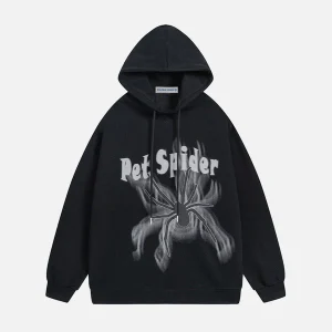 Aelfric Eden Smoke Spider Print Hoodie