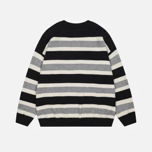 Aelfric Eden Cute Cat Stripe Sweater