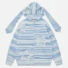 Aelfric Eden Stripe Rabbit Ear Knit Hoodie