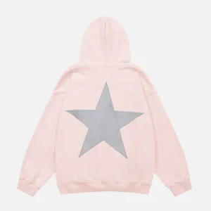 Aelfric Eden Star 3D Printed Color Contrast Hoodie