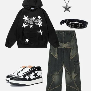 Aelfric Eden Star Printed Hoodie