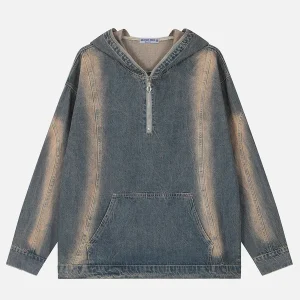 Aelfric Eden Washed Vintage Denim Hoodie