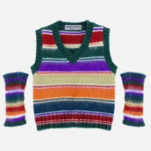 Aelfric Eden Colourful Stripe Sweater Vest