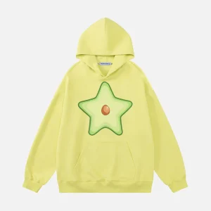 Aelfric Eden Avocado Star Printed Hoodie