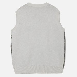 Aelfric Eden Cartoon Knit Sweater Vest