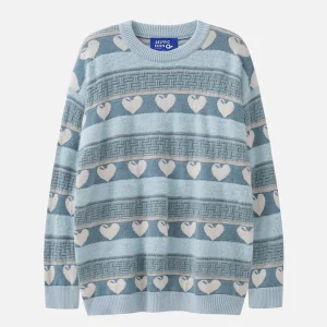 Aelfric Eden Stripes Heart Jacquard Sweater