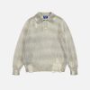 Aelfric Eden Distressed Washed Polo Sweater