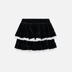 Aelfric Eden Lace Bow Patchwork Skirt