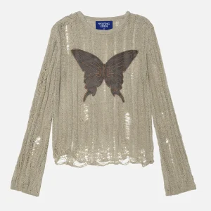 Aelfric Eden Printing Butterfly Cut-Out Sweater