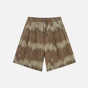 Aelfric Eden Leaf Pattern Washed Jorts