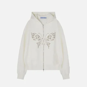 Aelfric Eden Rivet Butterfly Zip Up Hoodie