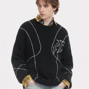 Aelfric Eden Line Printed Sweater