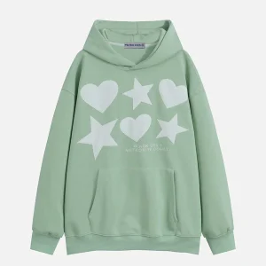 Aelfric Eden 3D Print Star Heart Hoodie