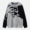 Aelfric Eden Flame Patchwork Knit Hoodie